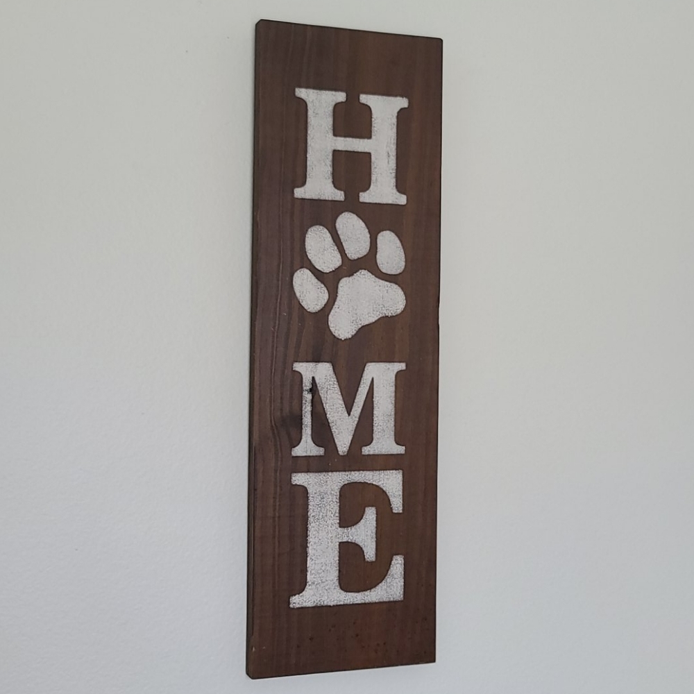 Home Pawprint Sign